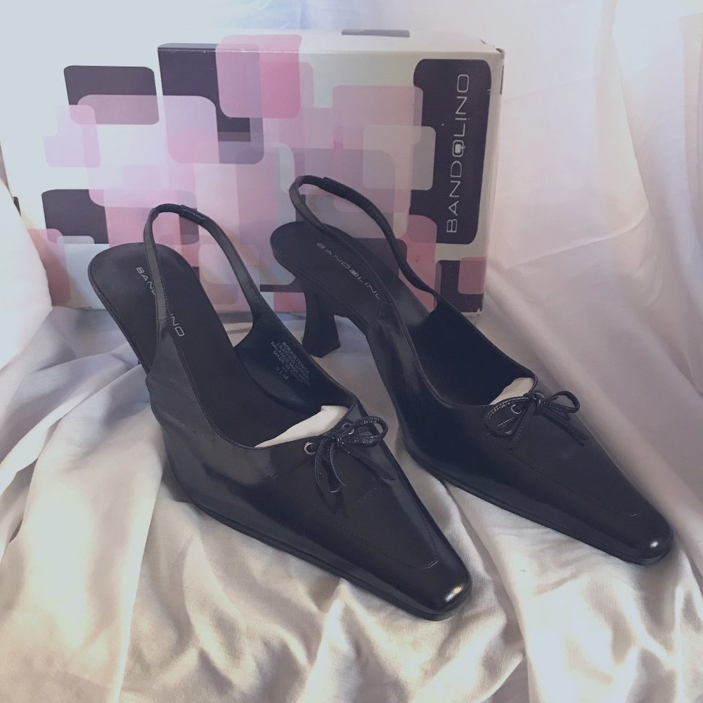 Bandolino NOS Kitten Heel Pointed Toe Slingbacks PERFECT! 8.5